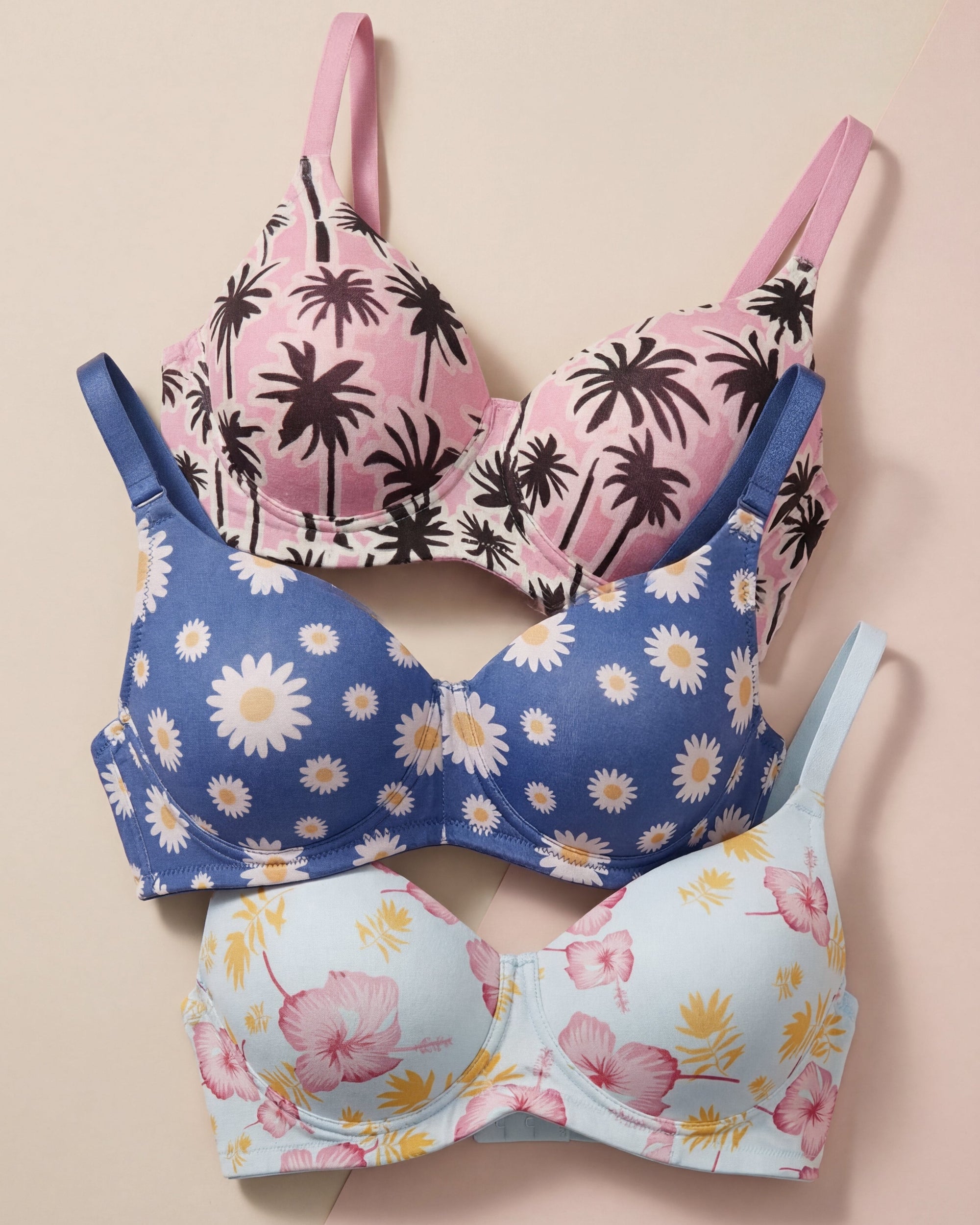 T-shirt Bra bundle Print Lover Trio (Pack of 3)